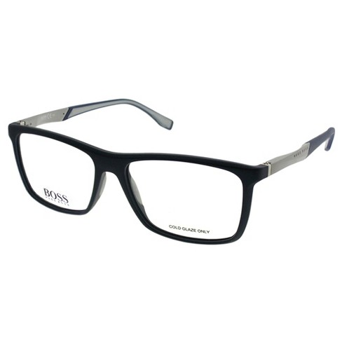Hugo Boss H0e Unisex Rectangle Eyeglasses Blue Palladium 54mm : Target