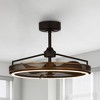Parrot Uncle 27.1" Matte Black LED Indoor Ceiling Fan, Modern - 2 of 4
