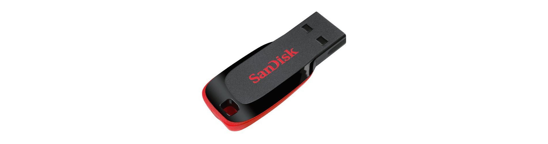 SanDisk Cruzer Blade USB Flash Drive - 128 GB - USB 2.0 - Black - 2 Year Warranty