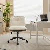 Oversize Seat Cirss Cross Chair, 360° Swivel Home Office Chair with Universal Wheels, Height-Adjustable Computer Chair 4L - ModernLuxe - 2 of 4