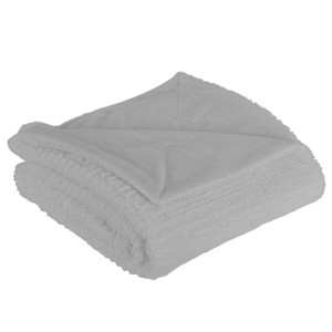 Barnes Faux Throw Blanket Gray - Décor Therapy
