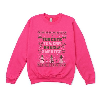 Simply Sage Market Women's Graphic Sweatshirt Too Cute Ugly Sweaters