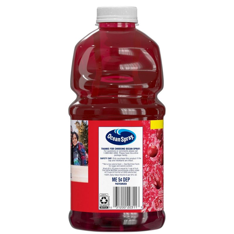 Ocean Spray 100% Juice Blend Cranberry - 101.4 floz Bottle, 5 of 7