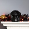 6" Oragami Style Black Skull Figurine - National Tree Company - 2 of 4