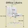 RISOKEYS Armless Desk Chairs with Wheels Office Chair with Technical Cloth Adjustable Swivel Task Chairs for Home Base,for Living Room Bedroom - 4 of 4
