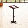 Oklahoma Sound Portable Presentation Series Adjustable Height Lectern Stand 16 Inch x 20 Inch Reading Surface with Book and Paper Stop, Mahogany - 4 of 4