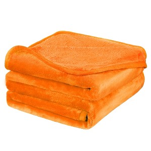 PiccoCasa 330 GMS Microfiber Polyester Luxury Flannel Fleece Soft Bed Blankets - 1 of 4