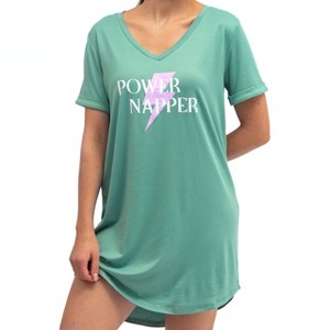 Hello Mello Women’s Let Me Sleep Lounge Sleep Shirt - 1 of 4