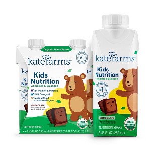 Kate Farms Kids' Nutrition Chocolate Shake - 8.45oz/4pk - 1 of 4