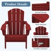 Hyleory HDPE Folding Adirondack Chair  – Weather-Resistant Outdoor Lounge Chair - 3 of 4