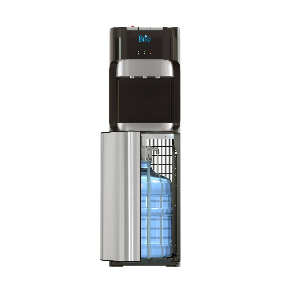 Brio 400 Series Tri-Temperature Bottom Load Water Cooler Dispenser With Hot, Cold and Room Temperature Water, Holds 3 to 5 Gallons- UL Listed/Energy Star Approved