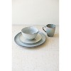 Storm Blue-Grey Ceramic Mug Set 4"H – Glazed Everyday Coffee Mugs, (2 X Set of 4) By Kalalou - 2 of 3