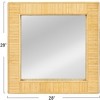 Storied Home Bamboo Square Wall Mirror - 3 of 4