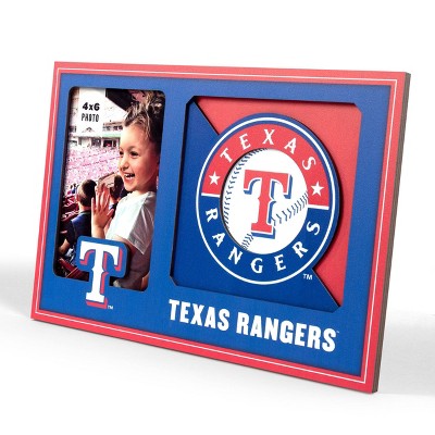 MLB Texas Rangers 4"x6" 3D Logo Series Picture Frame