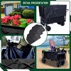 YONWAY Foldable Beach Wagon Cart  Loading Capacity 440lbs,with Strapping System and 3pcs Plastic Liner Bag for Camping Shopping - 4 of 4