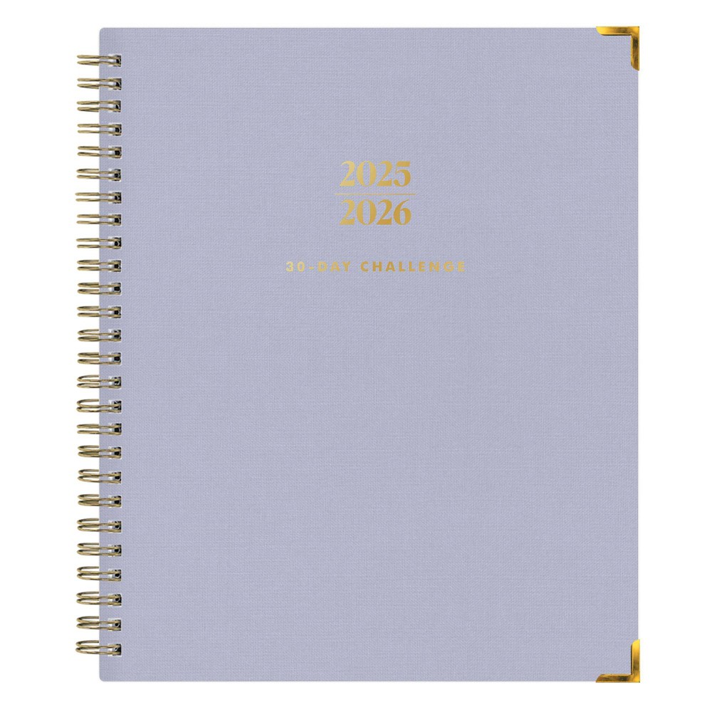 Photos - Accessory Blue Sky The Everygirl 30 Day Challenge Undated Planner Bookcloth LGB 7"x9" Weekly/Monthly Wirebound Light Blue 