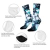 Watercolor Floral Women Printed Crew Socks Funny Funky Socks Soft Polyester Novelty Gifts for Artists Men - 4 of 4