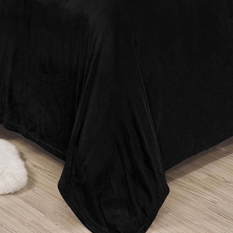 Lavana Microplush Ultra Premium All Season Soft Brushed Sheet Sets Black by Plazatex, 2 of 4