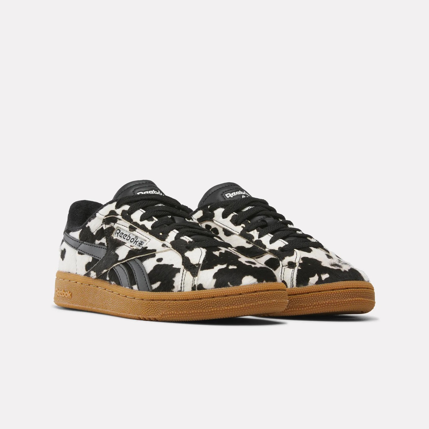 Женские кроссовки Reebok Club C Grounds UK 1.0 Shoes Size 5.5 Black/Brown/Gum, цвет: Чёрный — фото 4
