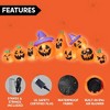 Joyfy 12.5 FT Long Halloween Inflatable Outdoor Decorations, 9 Pcs Pumpkin Inflatable with Built-in LEDs for Halloween Party Yard Garden Lawn Decor - 4 of 4