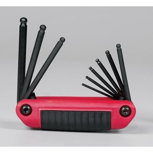 Eklind - SAE - Ergo Fold 9 in 1 Ball End Hex Key Set - 5/64 in. to 1/4 in. - 1 Piece - 1 of 1