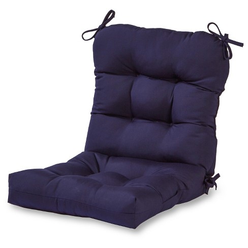 Solid Outdoor Seat/back Chair Cushion - Navy - Kensington Garden : Target