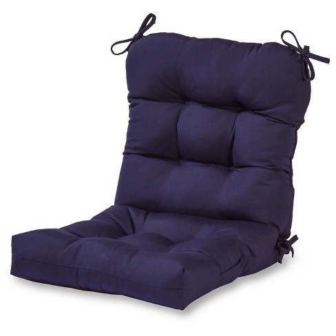 Kensington Garden 21x21 Solid Outdoor Seat And Back Chair Cushion Navy :  Target