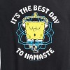 Women's - SpongeBob SquarePants - The Best Day To Namaste Short Sleeve Graphic T-Shirt - 2 of 4