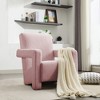 Hyleory 29.1'' Modern Accent Chair, Upholstered Lamb Fleece Adirondack Armchair for Living Room Makeup Room Bedroom - 2 of 4