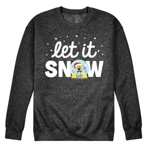Men's - SpongeBob SquarePants - Let It Snow Graphic Fleece Sweatshirt - 1 of 4