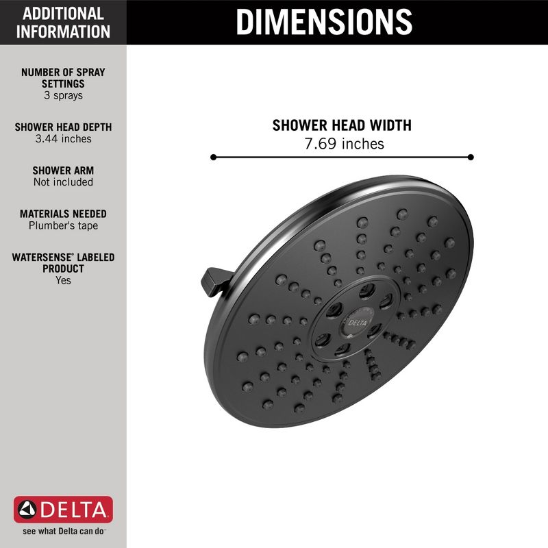 Universal Showering Components Shower Head, 4 of 6