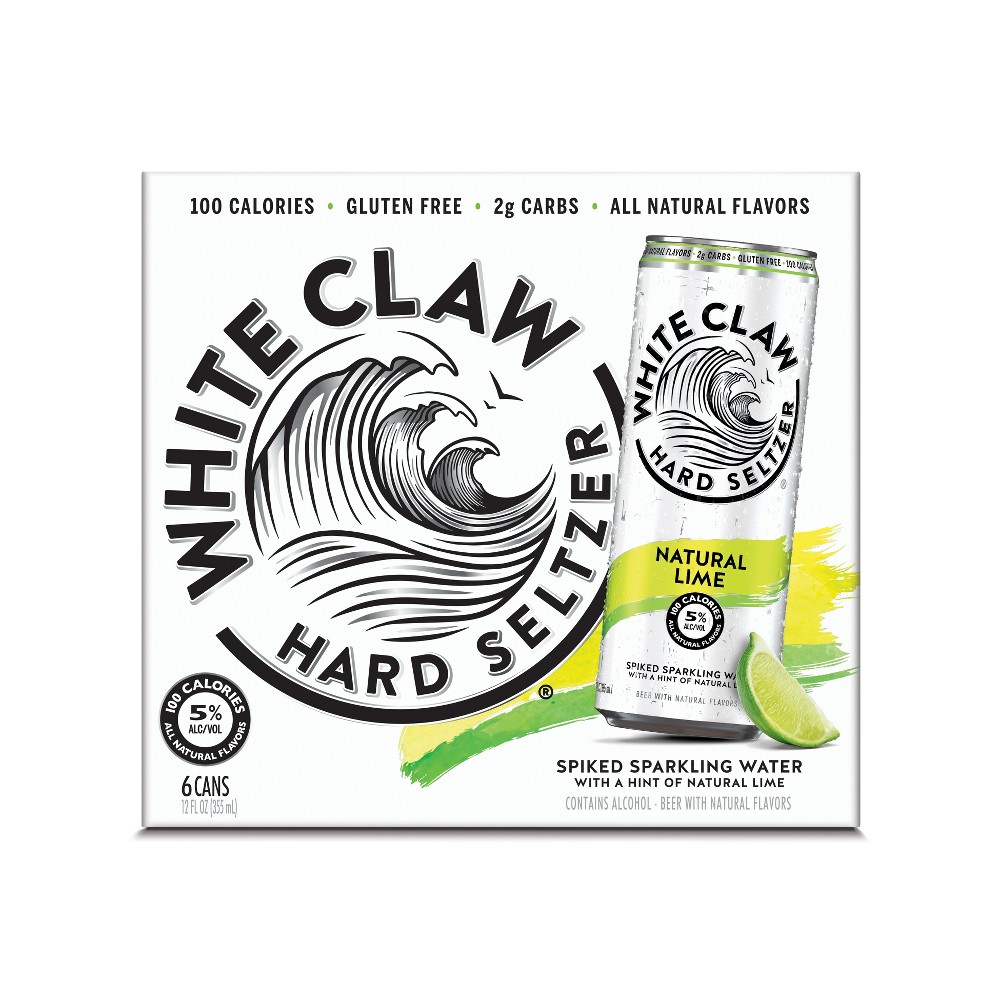 UPC 635985025986 product image for White Claw Natural Lime - 6pk / 12 fl oz Cans | upcitemdb.com