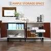 Modern Sideboard, Buffet Cabinet, Console Table with Adjustable Shelves, Anti-Topple Design, and Large Countertop - 4 of 4