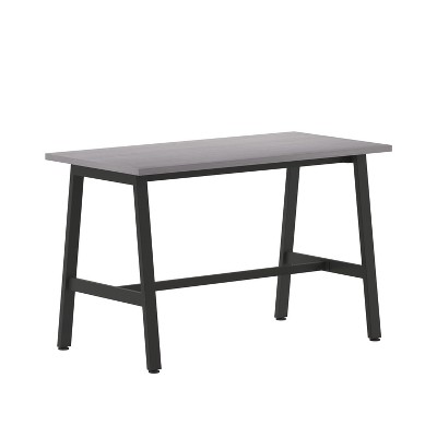 Flash Furniture Redmond Commercial 48x24 Conference Table with 1" Thick Double Sided Laminate Table Top with PVC Edging and Heavy Duty A-Frame Steel Base