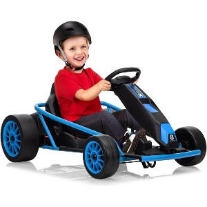 24V 9Ah Kids Ride On Go Kart Toy,High Speed 8.1MPH Drifting Car with 2x300W Motors,14.3" XL Seat,Full Metal Frame - 1 of 4