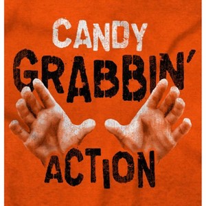 Funny Halloween Candy Grabbin Action Hoodie Hooded Sweatshirt Men Brisco Brands - 1 of 4