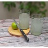 Dos Sueños Mexican Hand Blown Drinking Glasses - Natural - 14oz - Set of 2 - 2 of 3