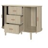 Sideboard Buffet Storage Cabinet , Accent Cabinet with Smoothly Sliding Tambour Doors - 3 of 4