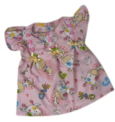 Doll Clothes Superstore Giraffe Print NIghtgown Fits 15-16 Inch Cabbage Patch And Baby Dolls