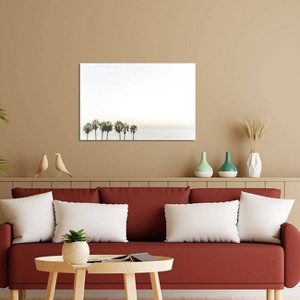 iCanvas Palm Trees California Beach Print by lovelylittlehomeco Canvas Print Wall Art - 1 of 3