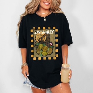 S.W.Smiley Lemon Bag - Women's Garment Dyed Graphic T-Shirt - 1 of 4