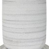 Uttermost Levadia Matte White Table Lamp – Ceramic with Brushed Gray Details & Crystal Foot, 15"x15"x31.5" - 4 of 4
