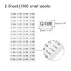 Unique Bargains Self-Adhesive Kids Clothing Size Sticker Labels 2 Sheets - 2 of 3