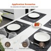 Aoibox Vinyl Placemats Set of 6, Heat Resistant, Easy Clean, Non-Slip, Waterproof, Stain Resistant, Wipeable, Washable PU Table Mats for Dining Table - 2 of 4
