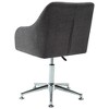 vidaXL Swivel Office Chair Dark Gray Fabric - image 4 of 4