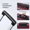 100% ABS Lightweight Suitcase with 360° Spinner Wheels, Telescoping Handle & Spacious Interior Durable, Secure Travel Luggage Set - 4 of 4