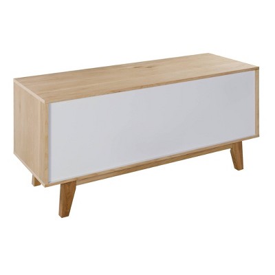 Giselle Light Oak and White Media Console