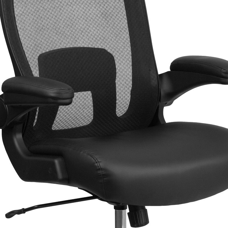 Flash Furniture HERCULES Series Big & Tall 500 lb. Rated Mesh Executive Swivel Ergonomic Office Chair with Adjustable Lumbar, 6 of 15