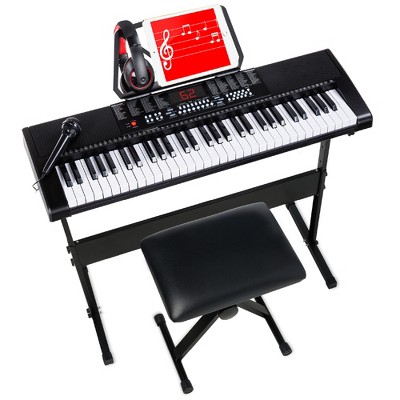 Best Choice Products 61-key Beginners Electronic Keyboard Piano Set W ...