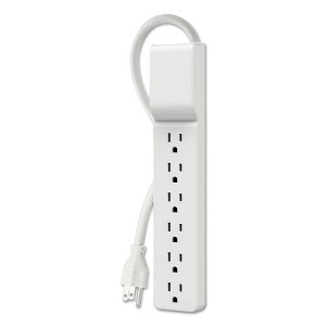 Belkin Home/Office Surge Protector, 6 AC Outlets, 10 ft Cord, 720 J, White - 1 of 2